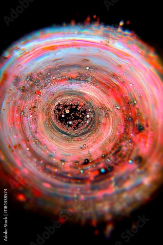 Dynamic Fluid Patterns with Rich Gradients and Swirling Colors in Abstract Composition