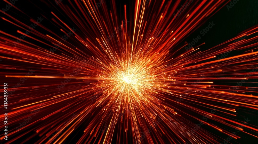 Explosive Energy Patterns with Radiant Lines and Fiery Glow in High-Quality Visuals Explosive Energy Patterns with Radiant Lines and Fiery Glow in High-Quality Visuals