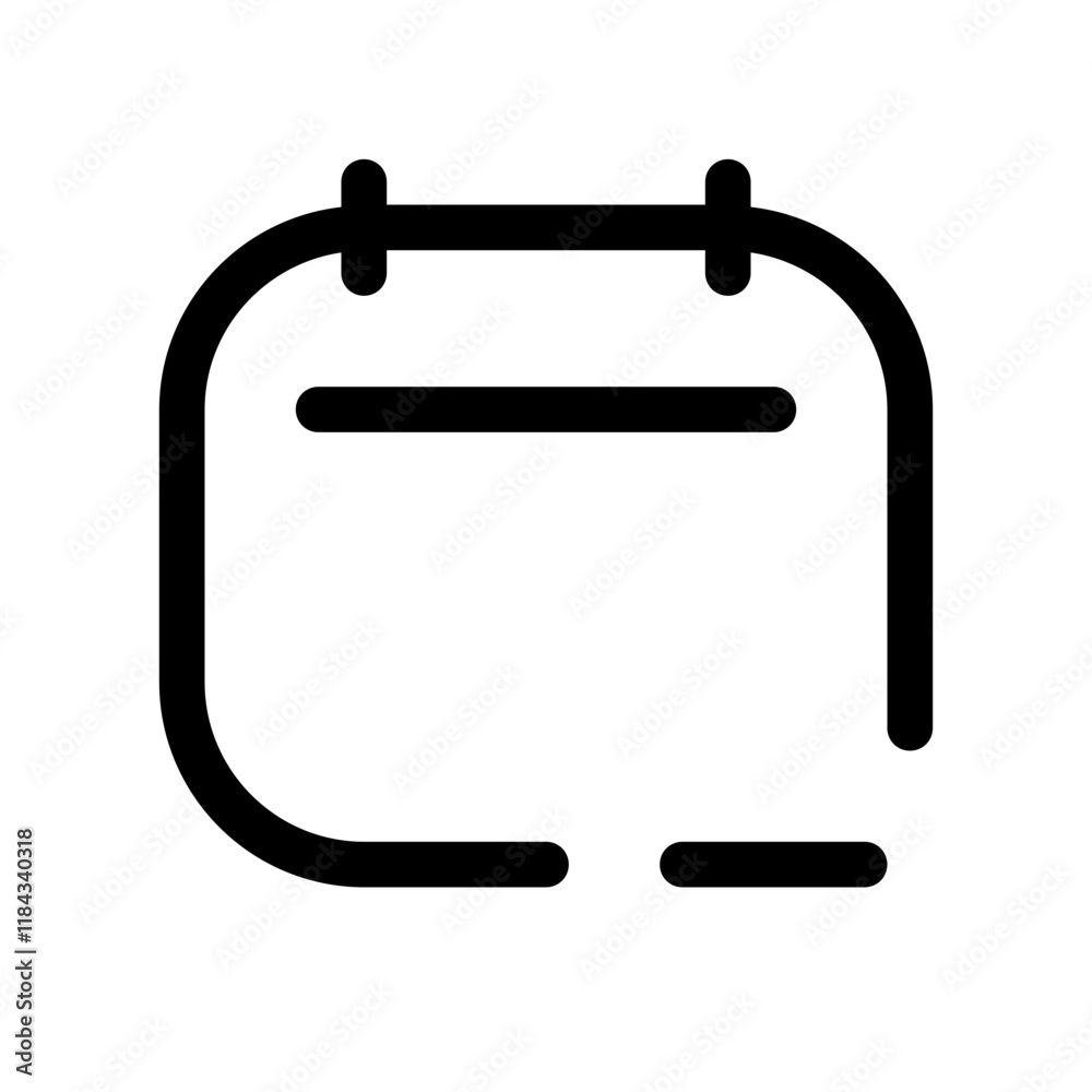 minus schedule icon with line style, perfect for user interface projects minus schedule icon with line style, perfect for user interface projects
