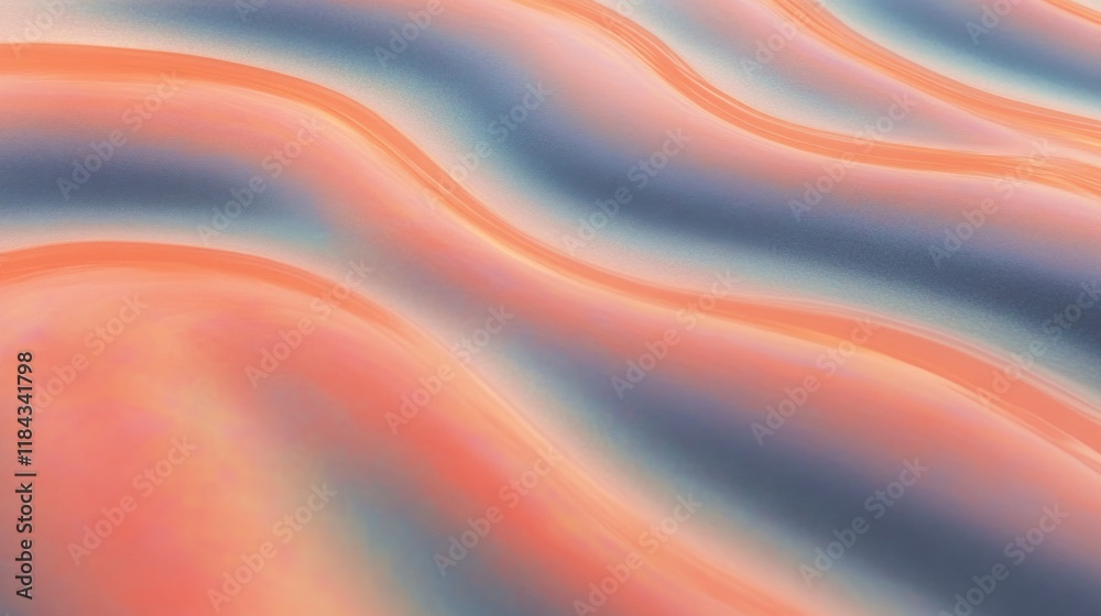 Fototapeta premium Smooth Abstract Fluid Pattern Featuring Gentle Curves and Soft Color Transitions for Modern Design Projects