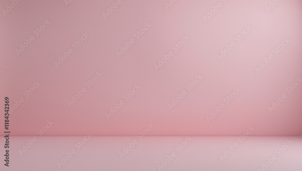 Fototapeta premium Pink room with an empty floor and wall, perfect for backgrounds, interior design concepts, and creative projects needing a minimalist space