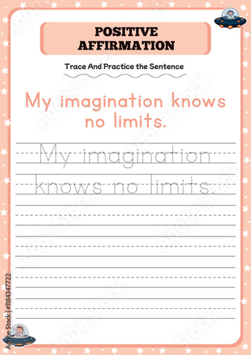 Positive affirmation activity worksheets for toddlers 