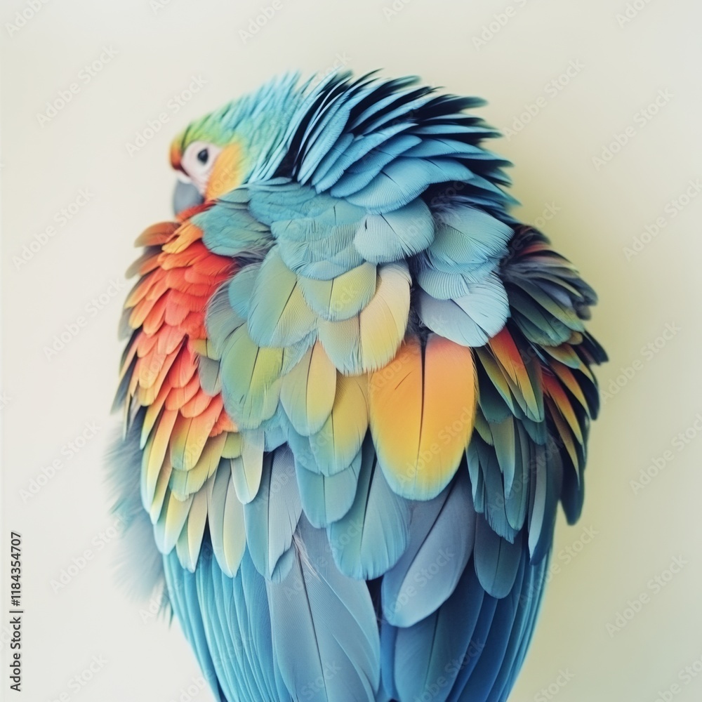 Obraz premium Vibrant Tropical Parrot in Stunning Colors