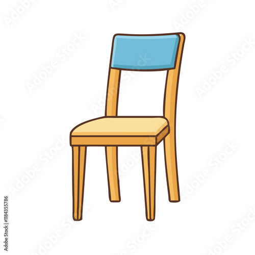 Wallpaper Mural dining chair vector icon, furniture vector illustration - simple illustration of dining chair perfect for logos, and furniture-themed designs. Torontodigital.ca
