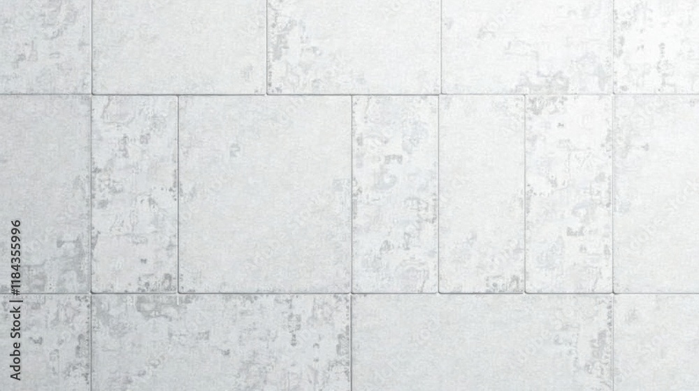 Naklejka premium High-resolution image of a textured, light gray tile surface with subtle variations in tone and pattern.
