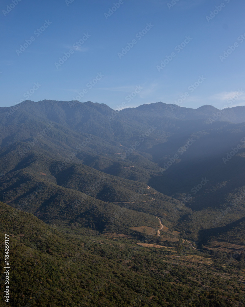 Views of the mountains and vegetation of the southern sierra of the Oaxaca region in Mexico. Views of the mountains and vegetation of the southern sierra of the Oaxaca region in Mexico.