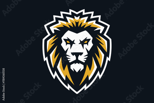 Lion mascot logo design vector with modern illustration