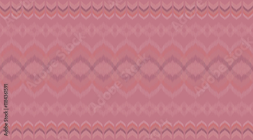 Beautiful abstract vector art of Ikat tribe. Seamless Ikat pattern in tribal style. Native embroidery.