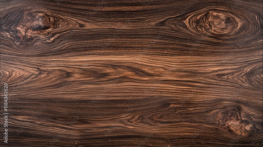 Naklejka premium Elegant Dark Wood Background with Polished Finish