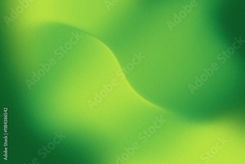 Abstract green gradient background with smooth and soft transitions. This vibrant backdrop features a swirling effect with grainy noise texture