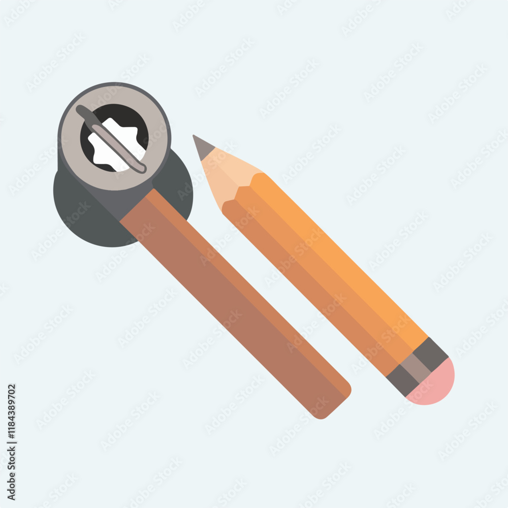 Pencil sharpner for wooden pencil cutter with sharp blade and wood pencil, sharpner with pencil and cutter peeling off pencils with rubber on head. Pencil sharpner for wooden pencil cutter with sharp blade and wood pencil, sharpner with pencil and cutter peeling off pencils with rubber on head.