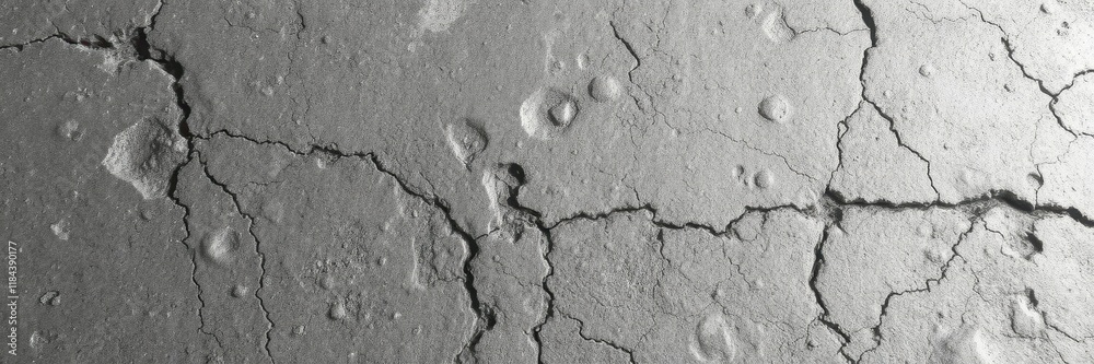 Fototapeta premium Uneven, hellgrau surface with rough texture, dirty, industrial