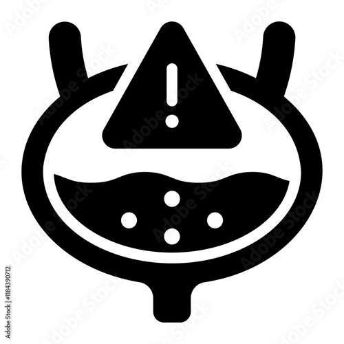 cystitis glyph icon