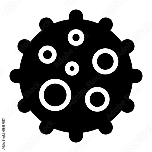 virus glyph icon