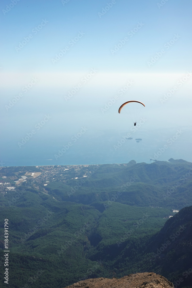 The panorama from Tahtali mountain, Antalya provence, Turkey The panorama from Tahtali mountain, Antalya provence, Turkey