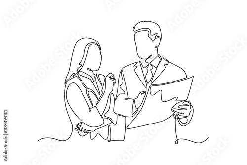 Medical professional Concept. Single line draw design. Full length animation illustration. High quality 4k footage.