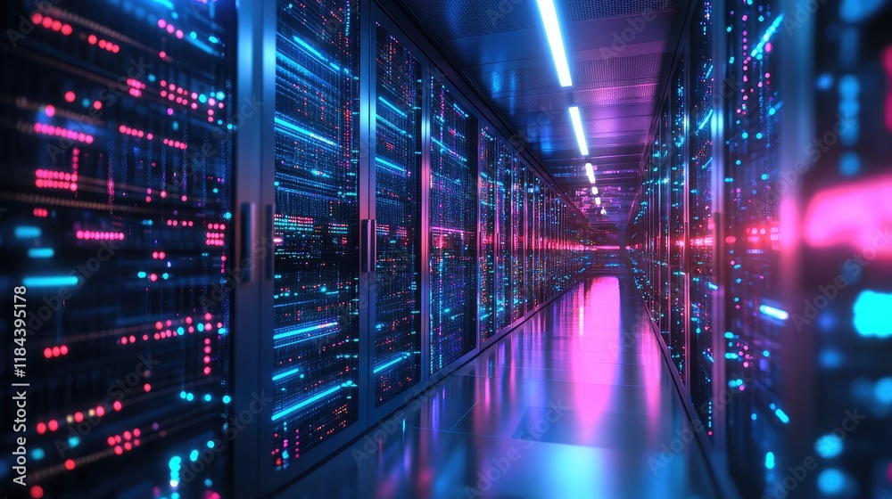 Quantum supercomputer in a high-tech lab environment, with glowing pathways of data flowing between processors Quantum supercomputer in a high-tech lab environment, with glowing pathways of data flowing between processors