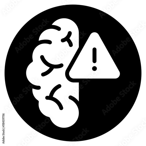 brain glyph icon