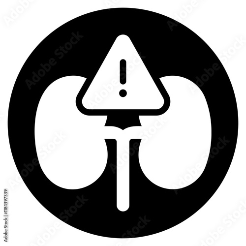 Kidney glyph icon