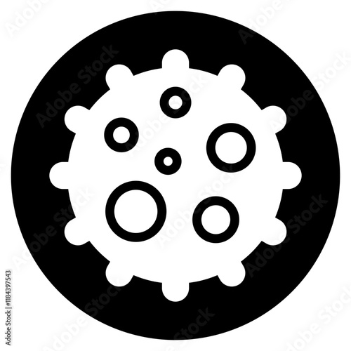 virus glyph icon