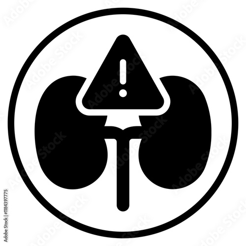 Kidney glyph icon