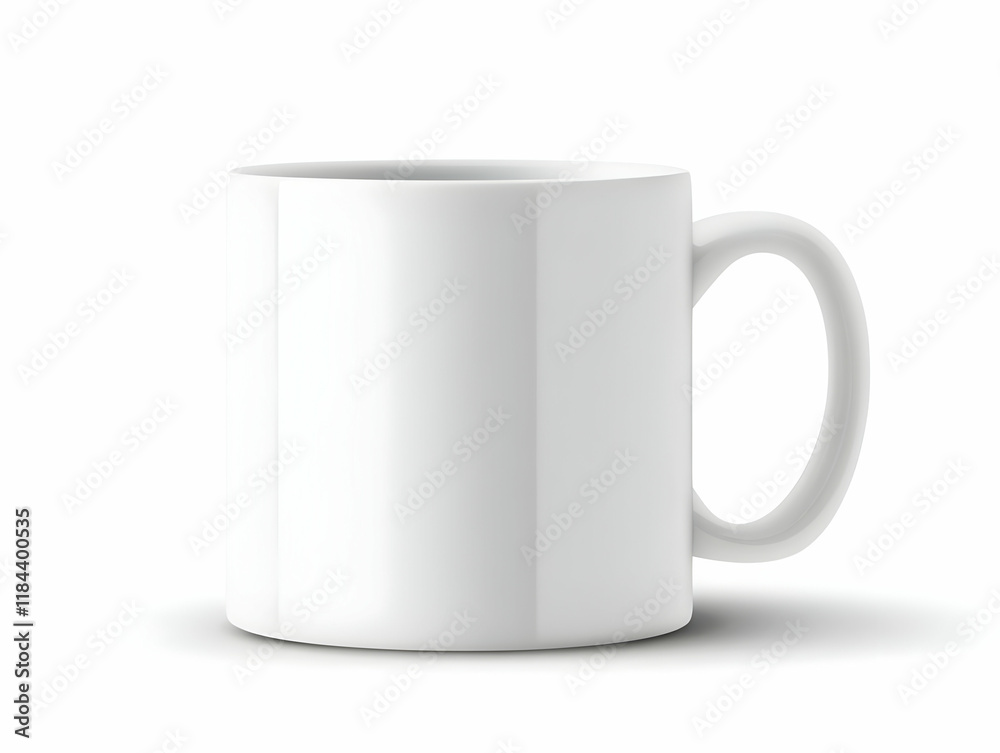 White Mug 3D Render White Mug 3D Render