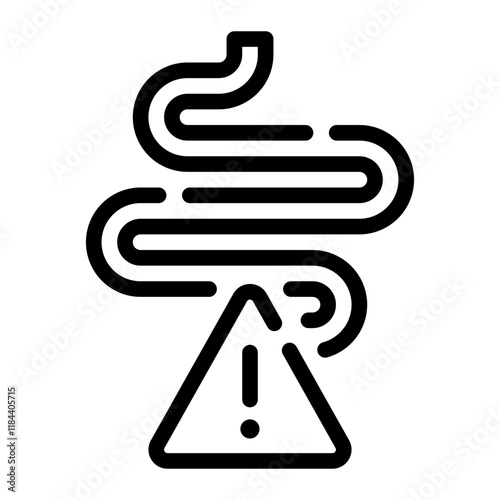 intestinal line icon