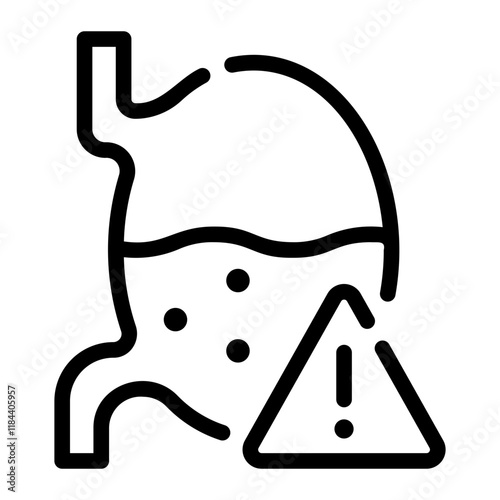 stomach line icon
