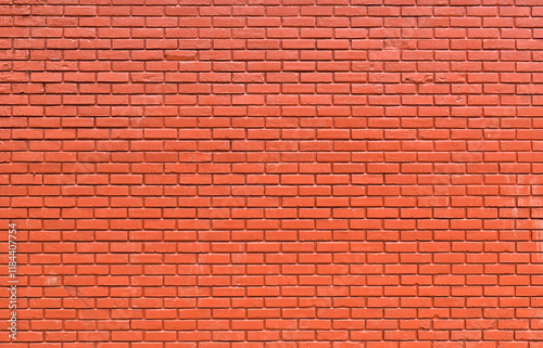 Obraz na płótnie Red brick wall texture background in Teresopolis, Rio de Janeiro, Brazil w salonie