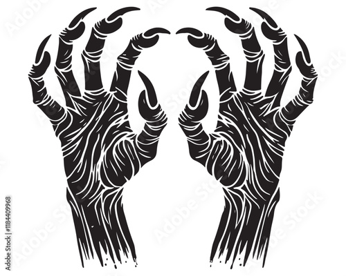 creepy zombie hands 8.eps