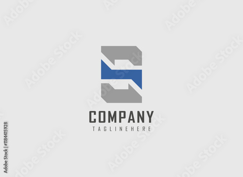 Initial Letter G Logo. Geometric Line Shapes Letter S. Suitable For Business and Branding Logos. Flat Design Vector Template Elements