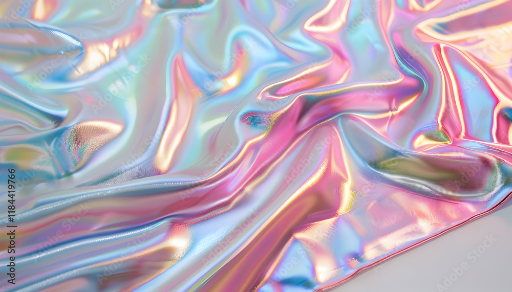 Fototapeta premium Holographic Iridescent Abstract Background