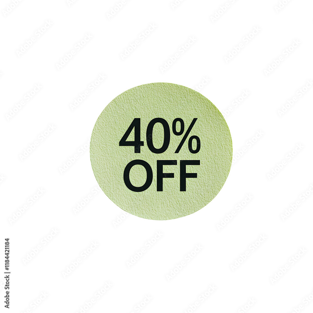 40% off isolated on transparent background
40% off isolated on transparent background