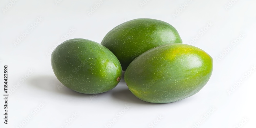 Fresh green mango isolated on a white background showcases the vibrant color and unique characteristics of the fresh green mango. This fresh green mango stands out beautifully in any composition. Fresh green mango isolated on a white background showcases the vibrant color and unique characteristics of the fresh green mango. This fresh green mango stands out beautifully in any composition.