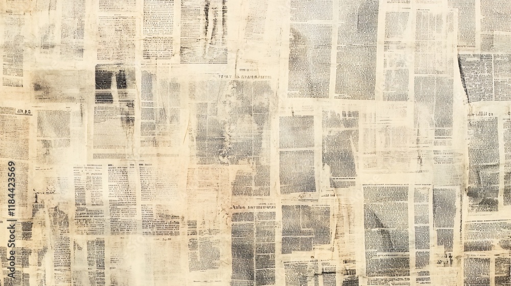 Obraz premium Aged newspaper texture background.