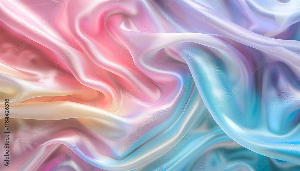 Fototapeta premium Abstract Pastel Drape Background Illustration