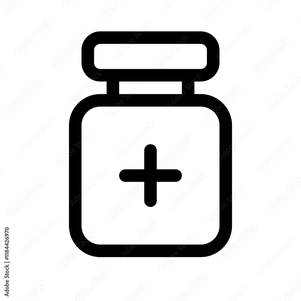 Obraz premium blood-boosting medication icon with line style, perfect for user interface projects