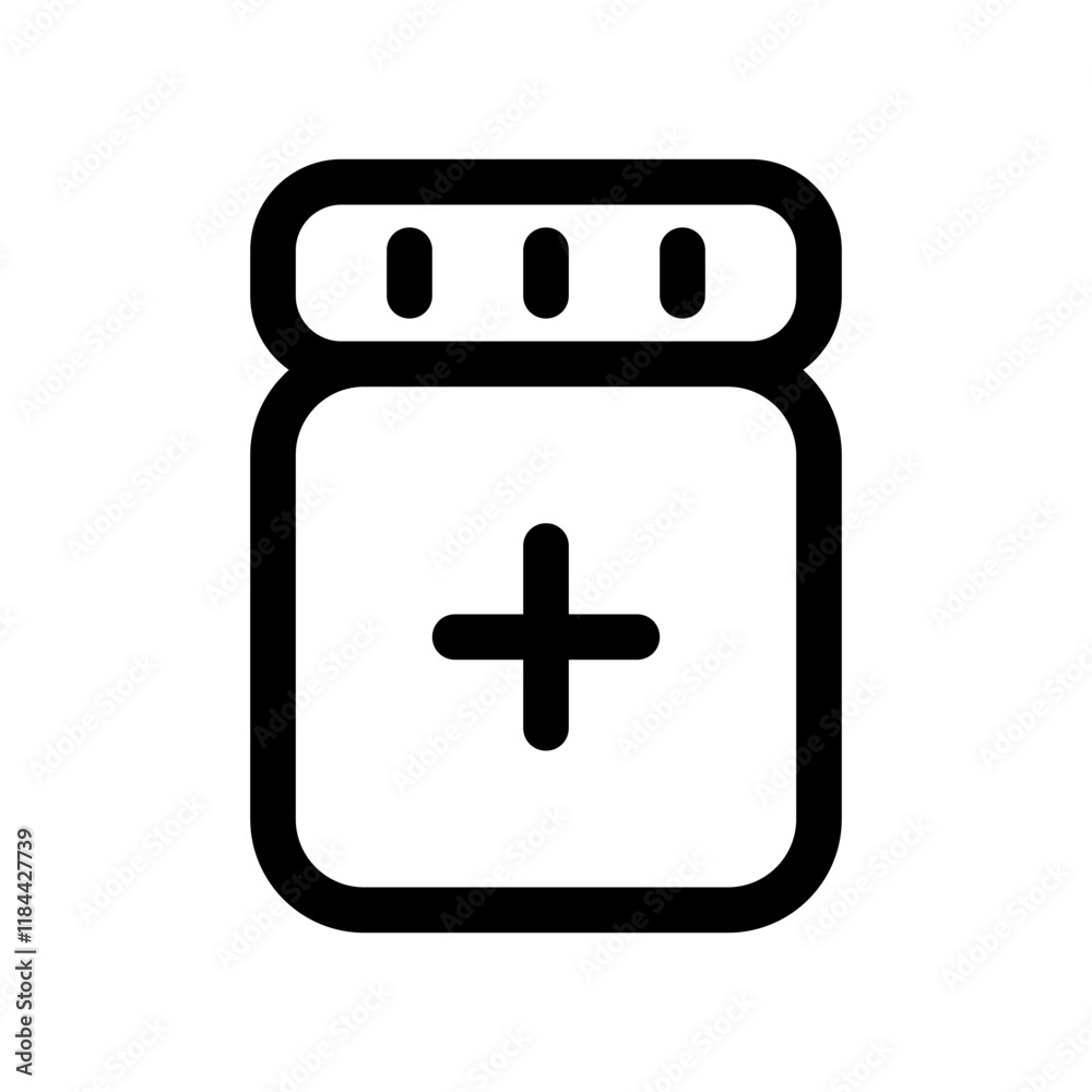 Obraz premium multivitamins icon with line style, perfect for user interface projects