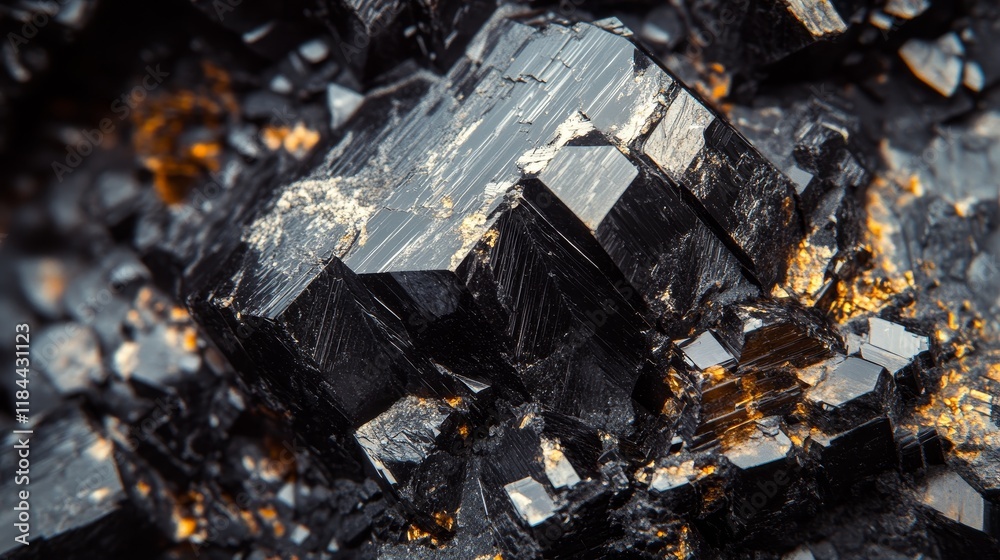Close up of biotite mica, showcasing the unique features of this phyllosilicate mineral. Explore the intricate details of biotite mica in this stunning close up image of the mineral. Close up of biotite mica, showcasing the unique features of this phyllosilicate mineral. Explore the intricate details of biotite mica in this stunning close up image of the mineral.