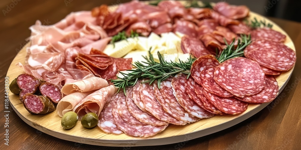Delicious platter featuring salami, prosciutto crudo, and fresh cheese, perfect for serving as Italian appetizers. This inviting platter with salami and prosciutto crudo is ideal for gatherings. Delicious platter featuring salami, prosciutto crudo, and fresh cheese, perfect for serving as Italian appetizers. This inviting platter with salami and prosciutto crudo is ideal for gatherings.