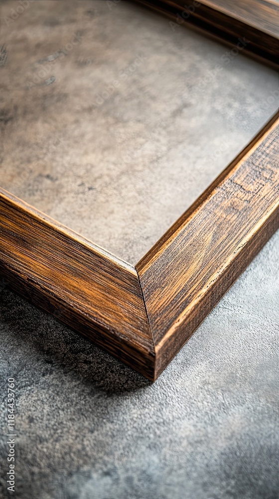 Rustic Wooden Picture Frame Detail Rustic Wooden Picture Frame Detail