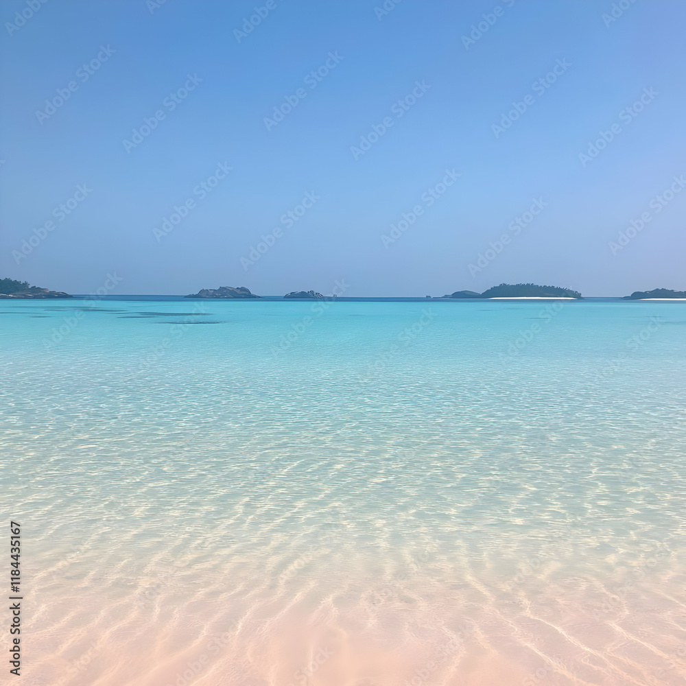 Serene Beach Photo: Crystal Clear Water Serene Beach Photo: Crystal Clear Water