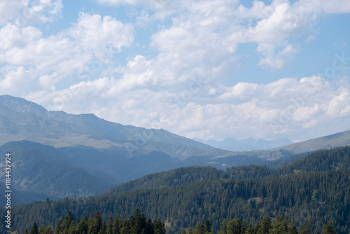 clouds over the mountains