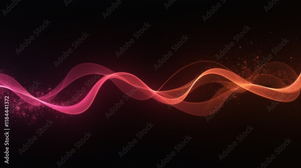 Fototapeta premium Elegant Waves of Color and Light