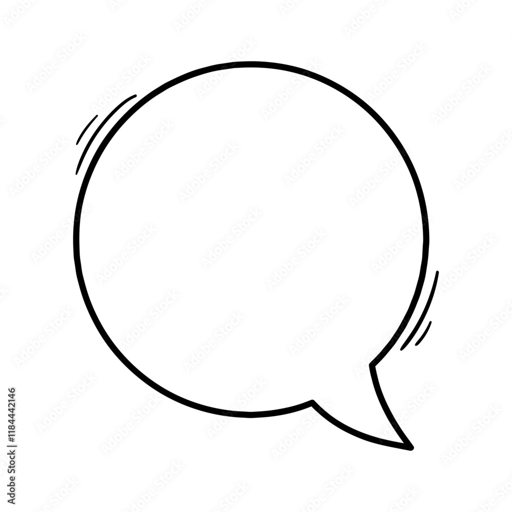 Hand drawn blank empty speech bubbles comic cartoon thinking Hand drawn blank empty speech bubbles comic cartoon thinking
