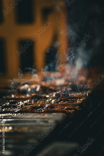 Vegetarian barbecue in the streets of Binondo Manila. photo