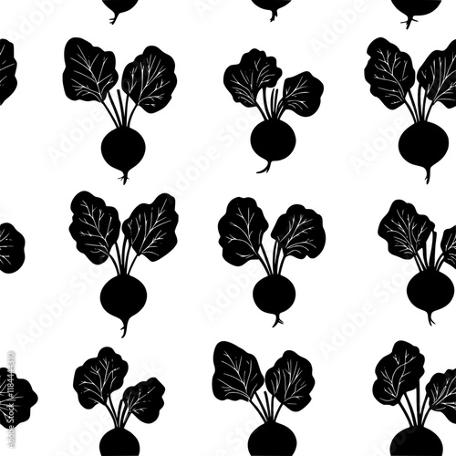 Beets tiled design, Beets repeating background illustration