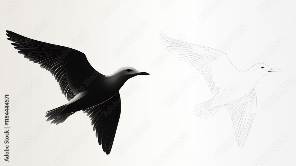 Obraz premium dove of peace isolated