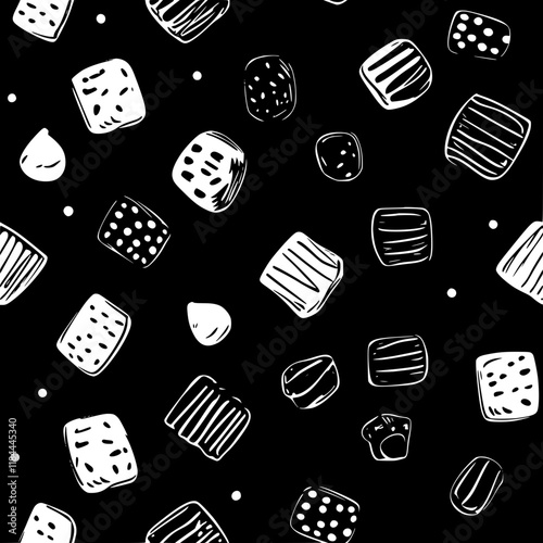 Butterscotch tiled design, Butterscotch repeating background illustration