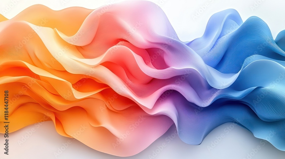 Obraz premium Abstract colorful fluid wave background.